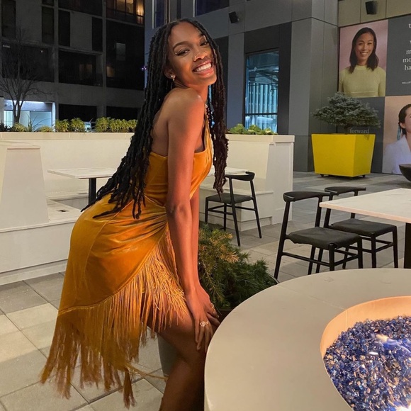 ASOS mustard/gold midi birthday dress - Picture 1 of 3